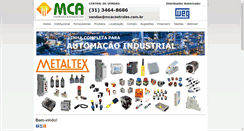 Desktop Screenshot of mcacontroles.com.br