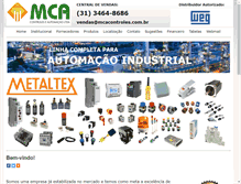 Tablet Screenshot of mcacontroles.com.br